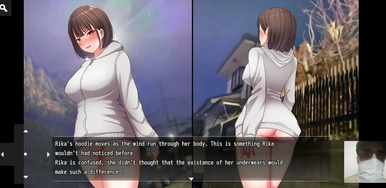 Nightwalk!Hentai game gameplay! Exhibitonist virgin girl masturate in public and got caught and fucked.