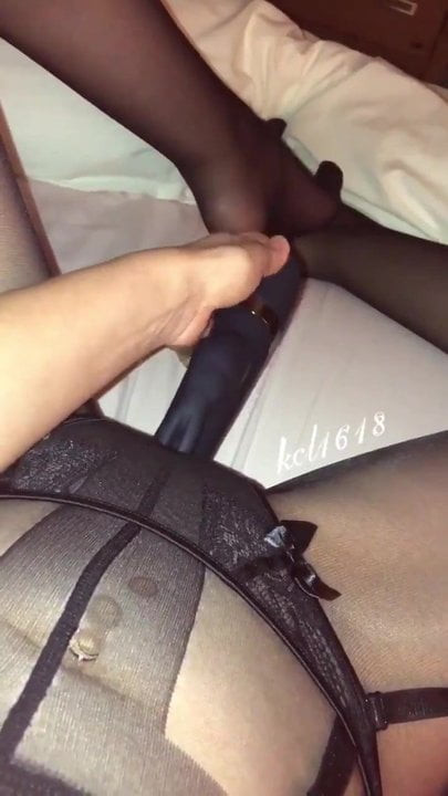 Dildo and stockings