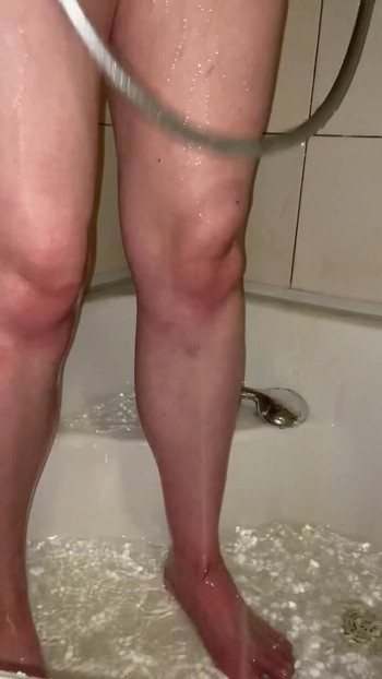 Captivating moment from "Shower masturbation and clit orgasm"