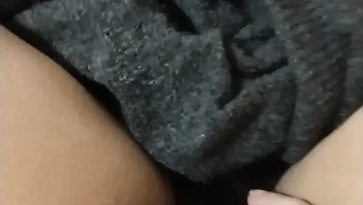 Chubby female loud pulsating orgasm