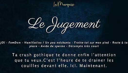 [French Audio Porn] Your gothic crush makes you empty yourself in front of her