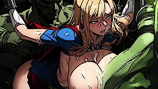 Süper kahramanlar baharatlı tonlarda sağıyor ve yalanıyor: süper süt çiftliği