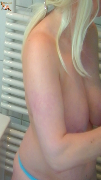Dutch Horny MILF shows her 36 DDD tits