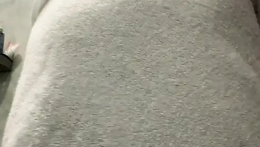 Wet girl caresses her body in the shower