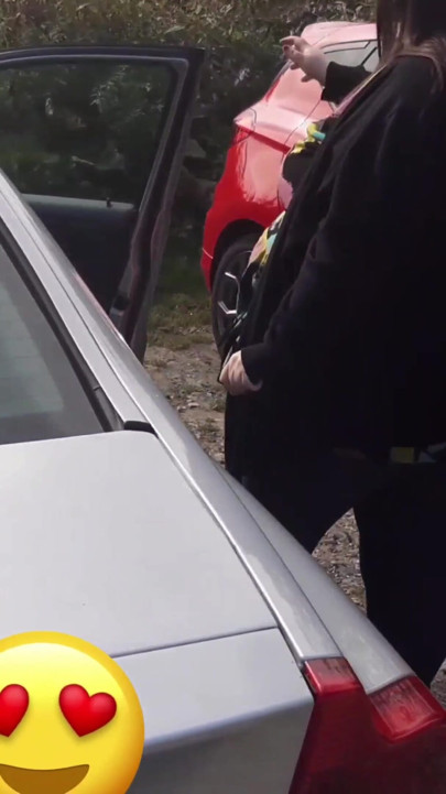 BBW SSBBW struggles to fit in car + bloopers