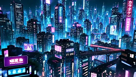 Neon Ghost of the Midnight Grid - Ai Video