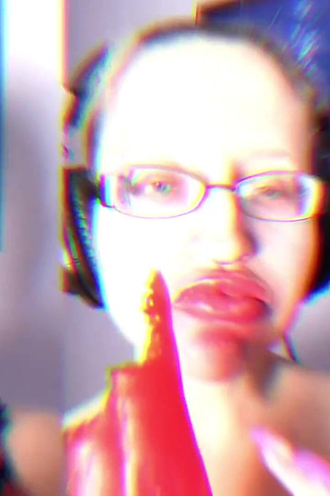 Asmr paprika pepper comiendo - asmr, gafas, gianess, lápiz labial, labios grandes, boca, comida, fetiche facial, uñas largas