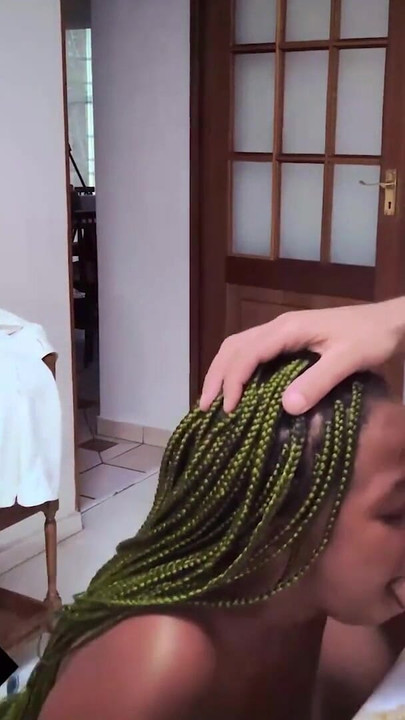 Petite Big Booty 18yo Ebony Pussy Railed Rough After Sloppy Deep Throat | Clip 1