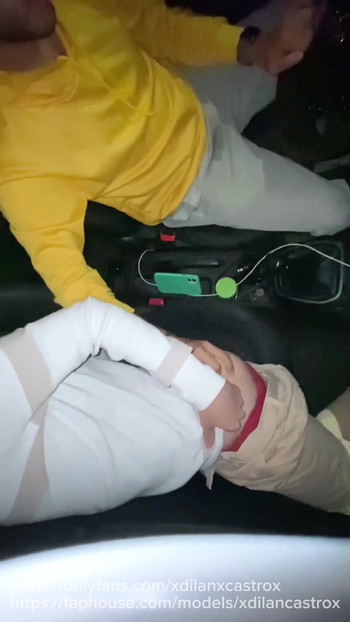 Stunning moment from "Cruising I found a cute young student on the road I offered him a ride and fucked him in my car in"