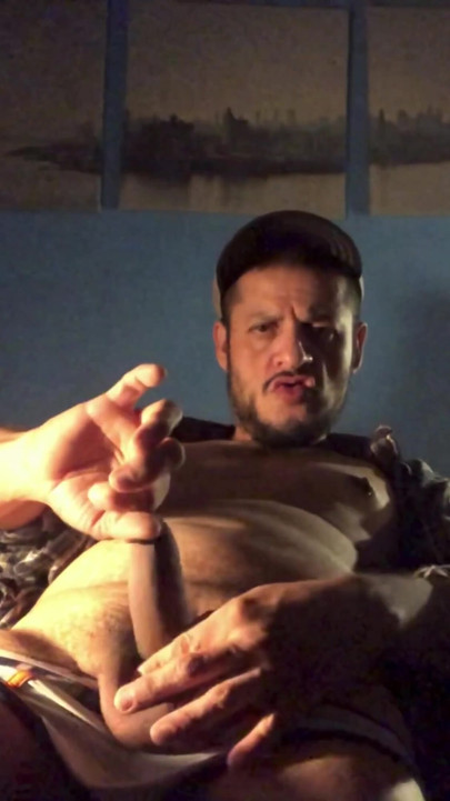 Hot latin blue collar a very verbal Mexican and his musky foreskin and loaded cum hole. | Clip 1