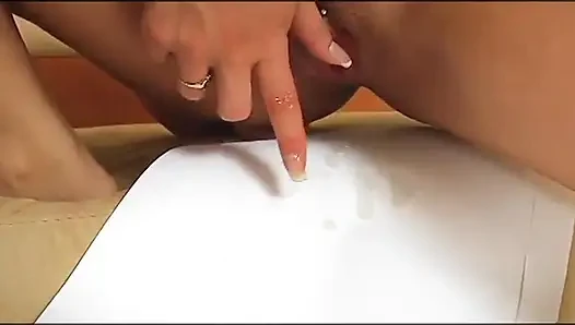 Hot babe bounces pierced pussy on a huge cock to a pussy cumshot