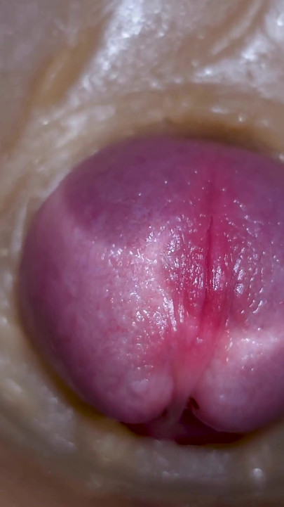 Ekstremno izbliza!  Ubrizgavanje velike doze igračke za spermu Kamera 4 k | Klip 2