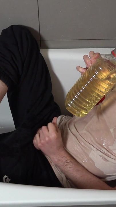 Wetting My Clothes with a Big Bottle of Piss