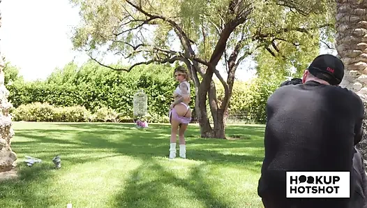 BTS - Jesse Pony Poses Almost Nude In An Outdoor Photoshoot!