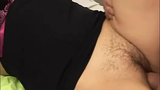 Stepdaughter Masturbates While Watching Stepdad Fuck the Maid