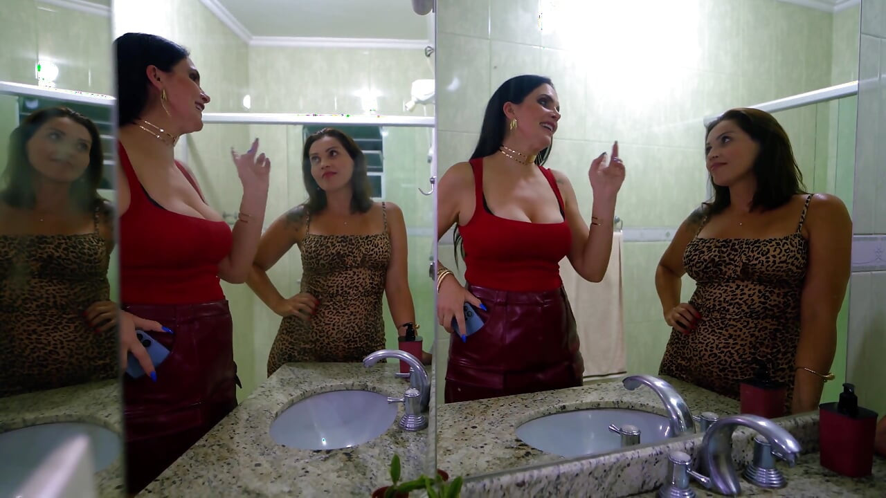 After the Party: MILF Luiza Ambiel Fucks Hard with a Friend While Her Partner Watches in Secret!