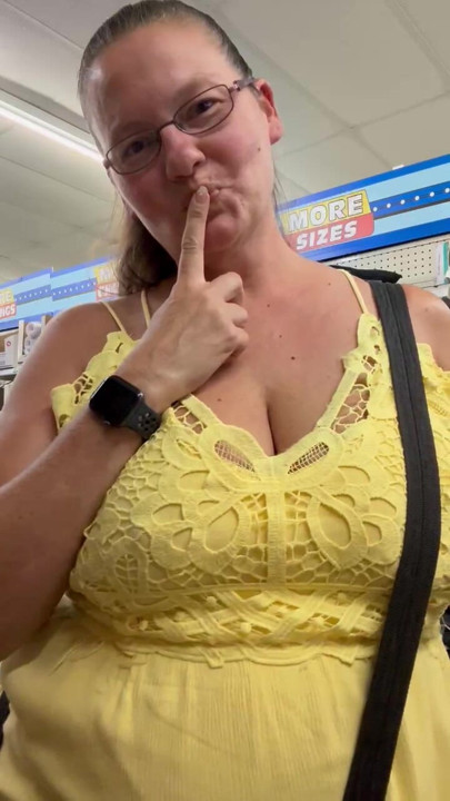 Showing off in public with no panties