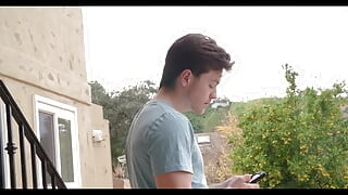 Couple seduce their straight neighbor into bareback threesome - NextDoorBuddies