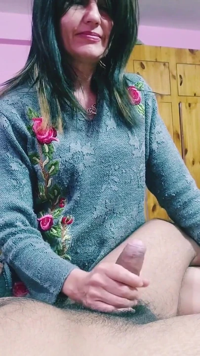 Thrilling moment from "Super Hot Mummy Beauty With Perfect Hands"