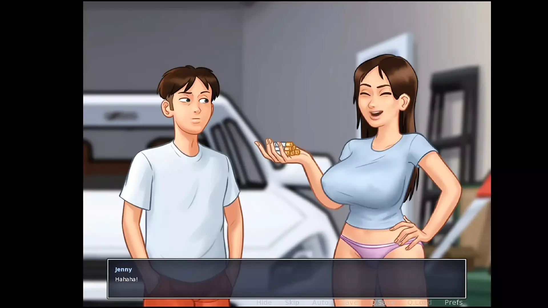Summertime saga 第3部分 - 继妹弯下她的大屁股