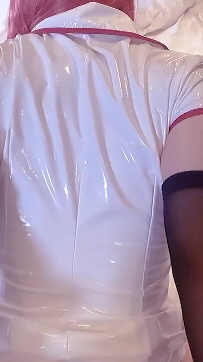 Chainsaw Man, Chest massage from behind, Makima Nurse cosplayer Japanese Cosplay | Clip 2