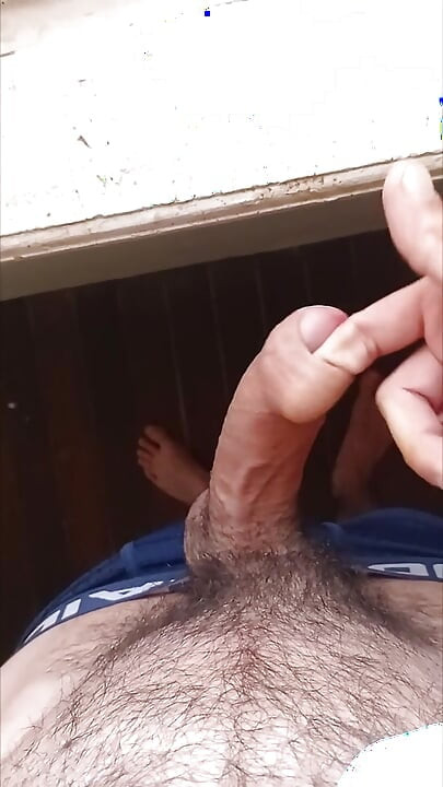Uncut foreskin game and big cumshot