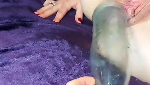 Fucked a young cunt with a bottle!