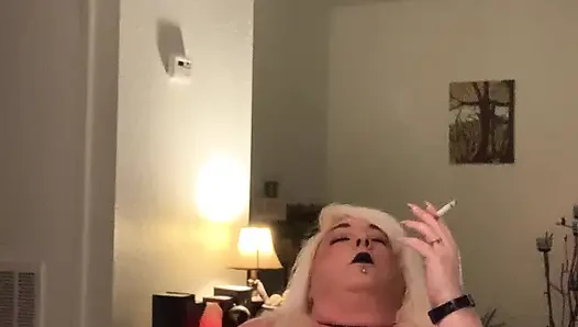 Beautiful Smoking Stepmomma