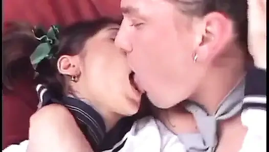 Open legs girl gets her pussy eaten out and fucked