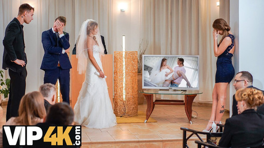 Bride4k. Fall # 002: Hochzeitsgeschenk, um die Hochzeit abzusagen