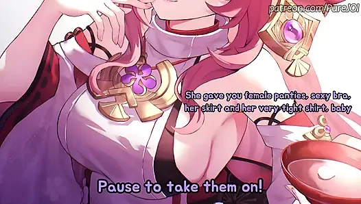 Special feminization training with your girlfriend Yae Miko (Femdom JOI)