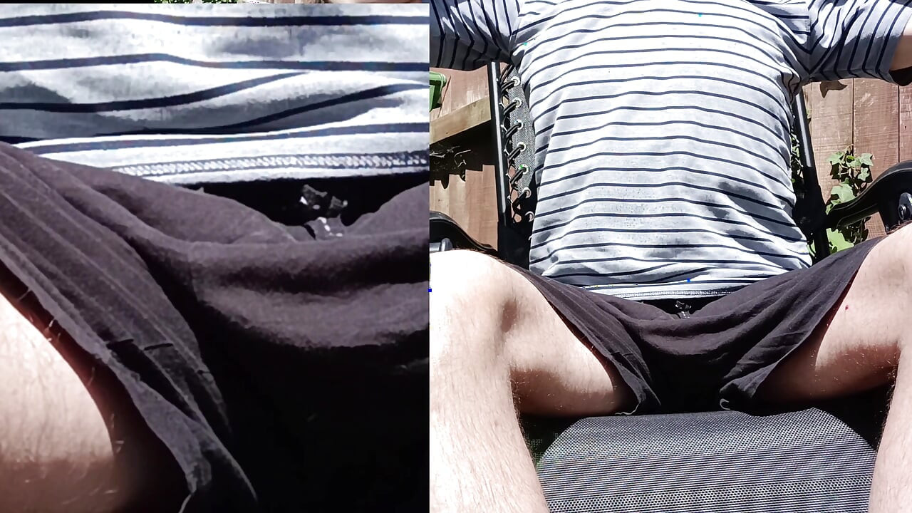 Stripping Naked, Sunbathing, Masturbating, Cumming as Neighbour Watches - Rockard Daddy