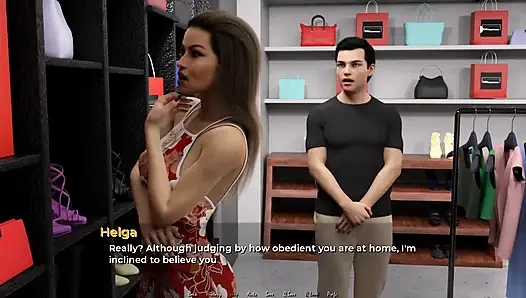 Aşağı taşınma: evli kadın itaatkar kocasını alışverişe götürüyor ep.50