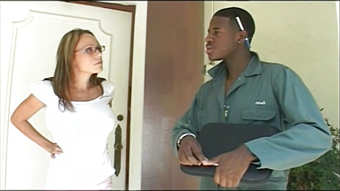 White MILF with Glasses Gets Banged by a Big Black Cock While Her Husband Is Away
