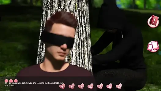 Ateşlilere yardım ediyorum #4 - Johanne bir ağaca bağlı olarak uyandı ve... Ona sakso çekiyor... Belle ve Stacy birbirleriyle oynamış.