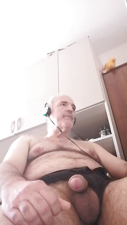 I Jerk My Cock Hard Enjoying Like a Pig While Watching a Porn Movie!