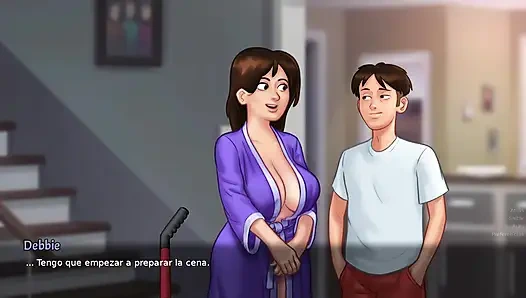 Mommy is naughty mommy wants to make love whenever she can with her tenant - Summertime Saga