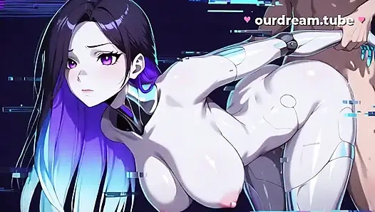 Android Girls Fuck While Their Universe Glitches