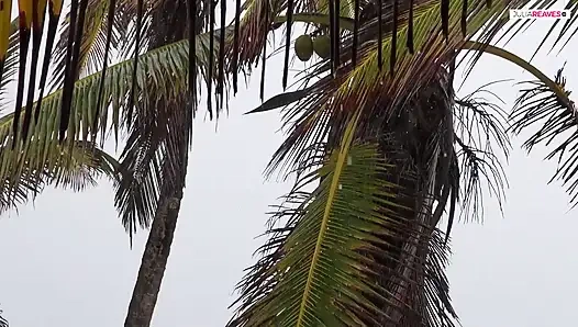 Di bawah telapak tangan punta cana, temanku lagi asik nyepong kontol