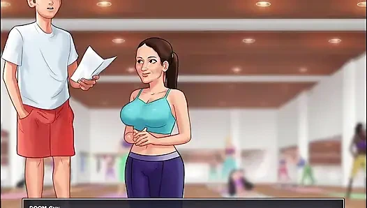 I knead my MILF Stepmom's ass in Yoga in Summertime Saga