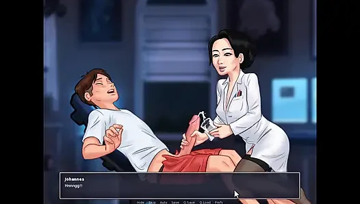 Summertime saga: the nurse gave me a handjob.