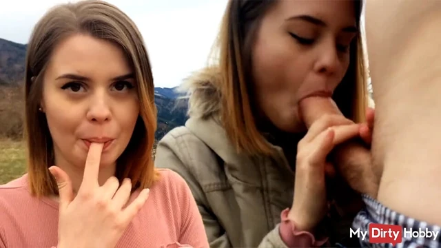 Young amateur fucks outdoors & gets cum in mouth - MyDirtyHobby