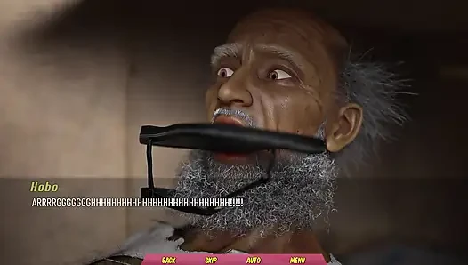 Heiße ehefrau versucht, altem mann zu helfen, damit sie mit seinem großen schwanz spielt