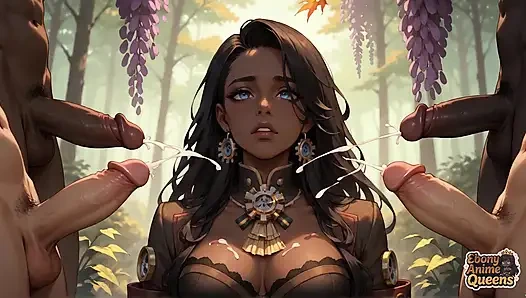 Ebony Queen's Forest Lick Autumn's Hottest Chick! XXX, Sex, Very First Time, Dirty, Sexy, Nude