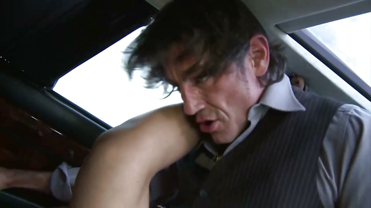 Horny car adventure with busty ebony