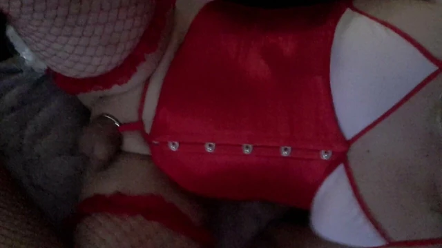 Crossdressed anal training