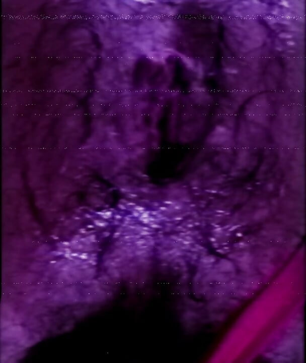 Pulsating orgasm and hole leaking lube after huge dildo session