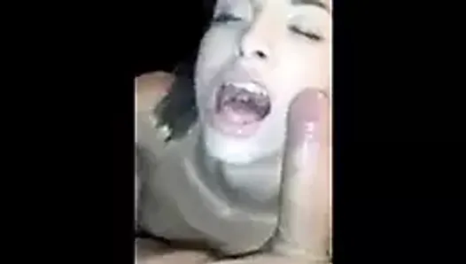 Small boobs GF passionate horny BJ