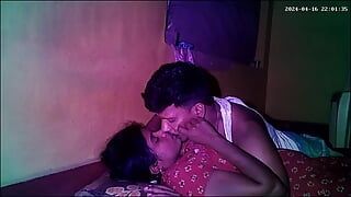 Indian village house wife romantic kissing ass