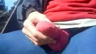 Сперма в розовом носке